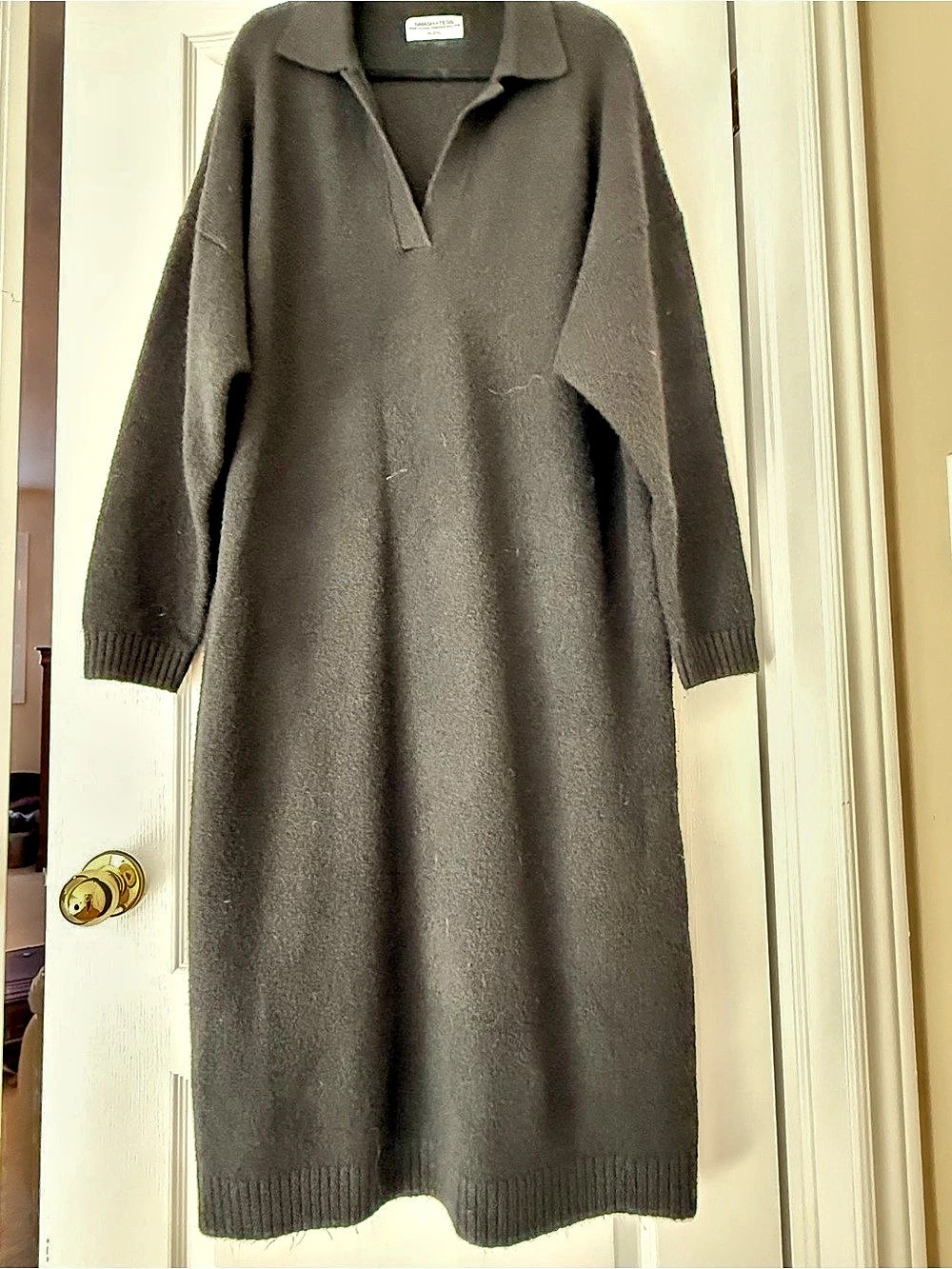 SMASH + TESS The Sweater Dress Black Maxi Dress